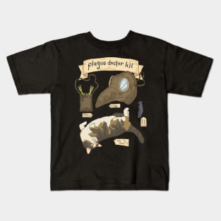 Plague doctor kit. history nerd Kids T-Shirt